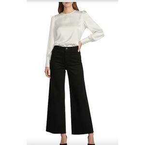 AntonioMelani Alexandra Wide Leg Raw Hem Chino Pants Womens 6
